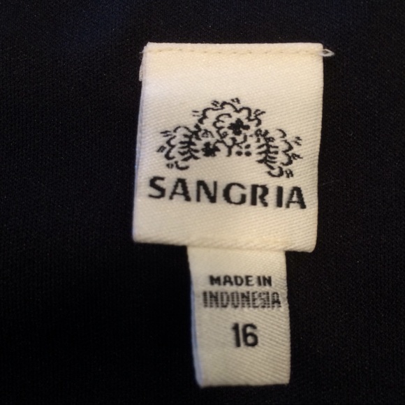 Sangria Fully Lined Black Midi Dress 16 NWT - Picture 12 of 15